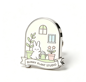 Custom Enamel Rabbit House <b>Pin</b> Metal Lapel <b>Badge</b> Plated Souvenir <b>Pin</b> for Gift and Collection - Product Image 3