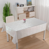 Nappe rectangulaire unie blanche effet nacré laser RNPT pour restaurant (vente en gros)