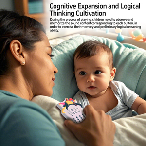 Bằng sáng chế tư nhân vui cài sẵn <span class=keywords><strong>MP3</strong></span>/WAV đáng sợ không gian hiệu ứng âm thanh máy 20 nút nhấn loa trong hộp nhựa quà tặng cho trẻ em - Product Image 2