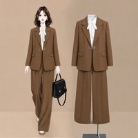 Ensemble de vêtements de travail pour femmes, veste à manches longues, pantalon de costume professionnel, ensemble de costume de bureau pour femmes, vente en gros