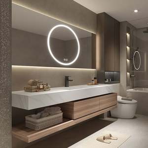 Bathroom Vanities Supplier New Style Customized Size Double Sink Floating Vanity Bathroom Vanity Cabinet - Product Image 4