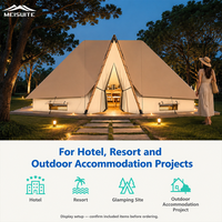 Carpa Glamping Personalizada para Hotel con Toldo de PVC de 850g y Estructura de Madera Laminada para Proyectos de Alojamiento al Aire Libre YX-12