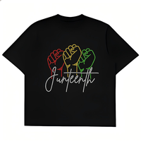 Motif en strass thermocollant personnalisé Juneteenth pour T-shirts