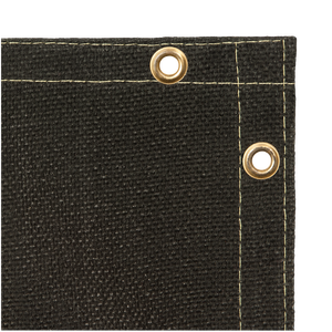 Сварочное противопожарное одеяло HT800, черное золотистое тяжелое покрытое акриловым покрытием сварочное одеяло из стекловолокна с люверсом - Product Image 1