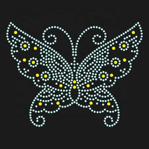 Factory Wholesale Price Cheer Bling Hotfix Custom Rhinestone Heat <strong>Transfer</strong> Design <strong>Iron</strong> <strong>on</strong> T-shirt And Coat - Product Image 1