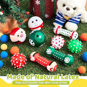 Chất Lượng Cao Vinyl Giáng Sinh Bóng Loạt Đồ Chơi Vật Nuôi Đồ Chơi Dễ Thương Làm Sạch Răng Vui Con Chó Nhỏ Nhai Đồ Chơi Cho Chó Mèo - Product Image 5