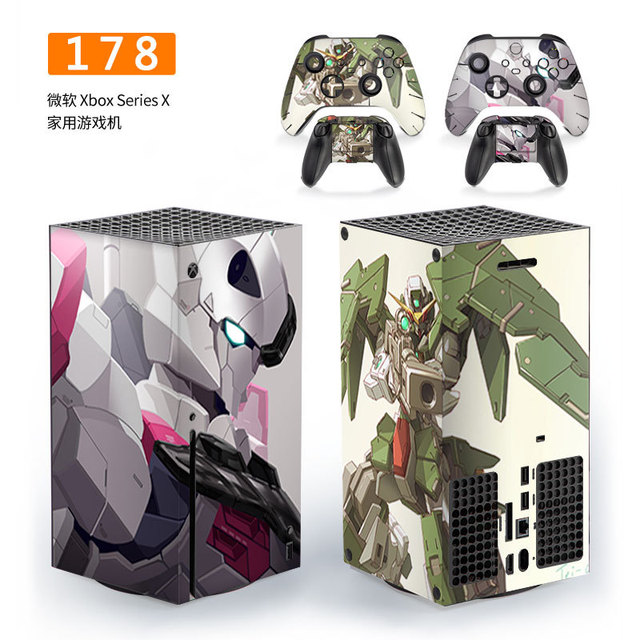Xbox Series X Skin Protector PVC Gaming Console Cover With Controller Stickers For Home Use