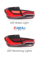 [CREULI] Lampu Belakang LED Baru untuk F30 F35 Seri 3 2012-2018 Gaya G20 Sinyal Belok Dinamis Lensa Bening Plug & Play