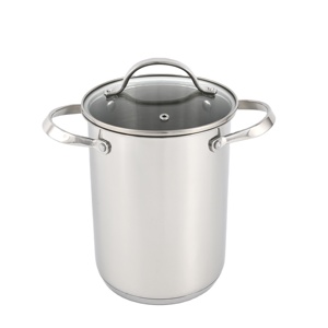 Casserole haute en acier inoxydable pour <span class=keywords><strong>asperges</strong></span> et pâtes avec panier vapeur perforé - Product Image 1