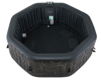 Bain à remous gonflable électrique en PVC de haute qualité avec une capacité de 550 L, design pliable portable pour 2 à 4 personnes