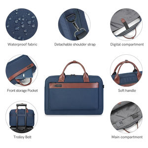 कारोबार के लिए लैपटॉप बैग बैग में पुरुषों के नीले काले रंग 15.6 इंच हैंडबैग के साथ काले रंग इंच हैंडबैग - Product Image 3