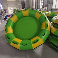 Bateau pneumatique pour rafting aquatique, pour parcs aquatiques et rivières, couleur personnalisée, matériau PVC, 2-4 passagers, usage commercial