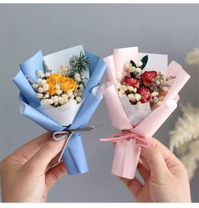 Décoration pour sortie d'air <span class=keywords><strong>de</strong></span> voiture, bouquet <span class=keywords><strong>de</strong></span> fleurs séchées miniatures pour la fête des mères - Product Image 5