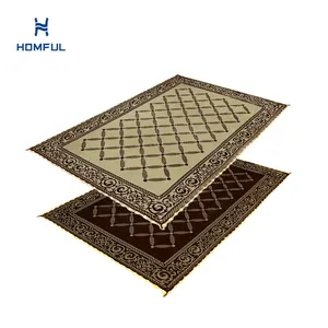 HOMFUL Alfombras de RV iluminadas con LED Alfombra para exteriores Alfombra impermeable Patio RV Mat para exteriores