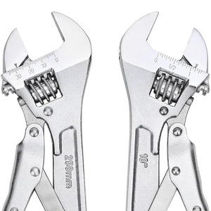 Adjustable Wrench 250mm Industrial Grade Chrome Vanadium Steel Serrated Jaw Anti Slip Handle Household Repair Tool - Product Image 2