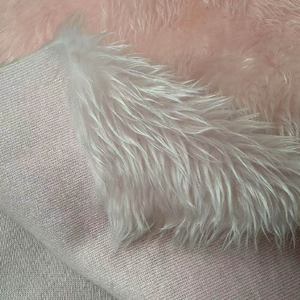 Utilizzato per giocattoli o tappeti pelliccia di poliestere acrilico a pelo lungo colore rosa finta pelliccia sintetica - Product Image 2