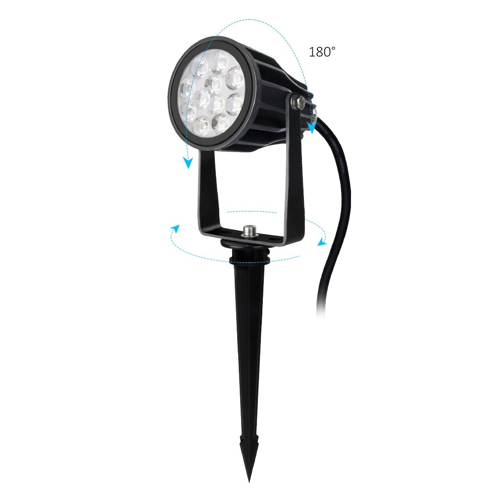 FUTC04ZR 6W RGB+CCT LED Landscape Light Smart App Remote Control Beam Angle 25 Degree Outdoor Waterproof Led Garden Lawn Lamp