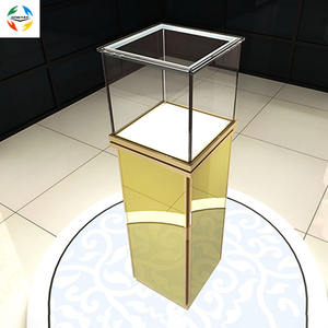 Projeto e iluminação personalizada luxuosa fábrica do kiosk das jóias do centro de compras atacado estilo diferente jóias vidro <span class=keywords><strong>showcase</strong></span> - Product Image 5