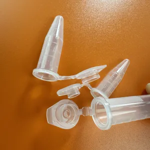 AMNGENT-tornillo de laboratorio de fondo en v, tubo de microcentrífuga de colección, tubos de plástico falcon, 0,5 ml
