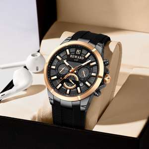 REWARD 831512M Reloj de Pulsera Funcional para Hombre, Reloj de Cuarzo Analógico de Aleación Luminosa, Reloj Deportivo de Lujo a Prueba de Agua para Hombre - Product Image 2