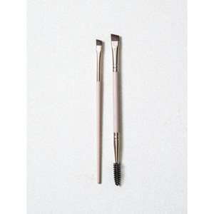 2-Pack professionale doppio sopracciglio pennello alto piatto per la miscelazione evidenziando l'applicazione delle labbra correttore viaggio-friendly - Product Image 1