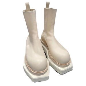 Nouvelles bottes d'hiver pour hommes à plateforme et lacets - Semelle épaisse, style décontracté et professionnel, large embout, semelle intermédiaire en EVA, tige en cuir synthétique - Product Image 6