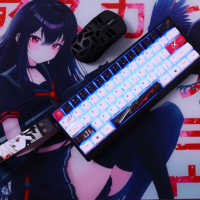 Yukiaim Personnalisable Original Factory Keycap Matériau PBT à sublimation à cinq faces Convient parfaitement pour Wooting 60HE Megeish Gaming