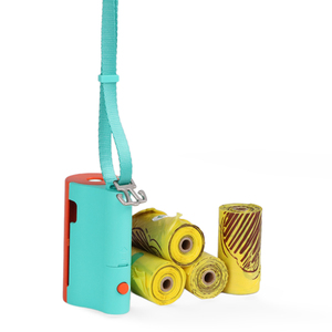 Logotipo impreso personalizado Biodegradable para caminar al aire libre portátil impermeable perrito bolsa de caca de perro dispensador con luz LED - Product Image 1