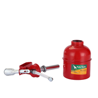 Steeltreks Hardware Autres outils à main Pompe à huile manuelle pour moteur, type levier, avec tube flexible en acier rouge, 200cc 500cc, pour bidon d'huile moteur