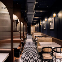 Ensemble de mobilier de restaurant sur mesure, tables et chaises en bois pour restaurant, vente en gros