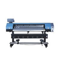 Impresora de inyección de tinta Eco Solvente de 1.6m con cabezal de impresión DX5/DX7 para vinilo, papel tapiz, impresora UV DTF