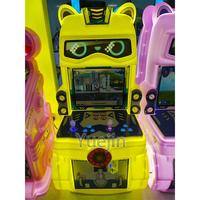 Machine de jeu vidéo d'arcade pour enfants, équipement de divertissement à monnayeur en acier inoxydable, garantie 1 an