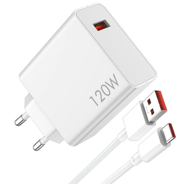67W Mobile Phone Fast Charging Travel Charger 120W USB-C Fast Charger With EU US Plug 33W USB Power Adapter for Xiaomi Huawei