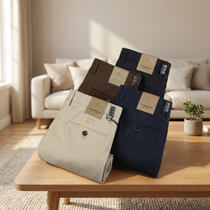 <span class=keywords><strong>Pantaloni</strong></span> da <span class=keywords><strong>Uomo</strong></span> Primavera Autunno 2026 Personalizzati in Fabbrica, Casual in <span class=keywords><strong>Cotone</strong></span> Multifunzionali Ricamati, Vestibilità Larga 100% <span class=keywords><strong>Cotone</strong></span> con Elastico in Vita - Product Image 1