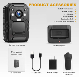 Cổ điển phổ biến 1296P 32 <span class=keywords><strong>Megapixel</strong></span> GPS 128GB Ambarella A7 3500mAh pin không thấm nước <span class=keywords><strong>IP67</strong></span> 2 inch màn hình cơ thể đeo máy ảnh - Product Image 6