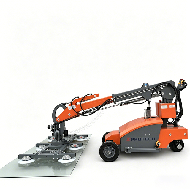 New 600KG Electric Automated Dual Vacuum System 6 Suction Cups Robot for Glass Lifting and Installation
