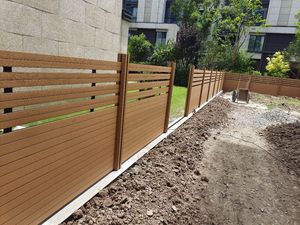 2024 BAS'O <strong>Fence</strong> Panels Privacy <strong>Fence</strong> Wpc Horizontal Slat Aluminum Garden <strong>Fence</strong> <strong>Wood</strong> + HDPE +additives 3D Modeling Not Coated 10 - Product Image 5
