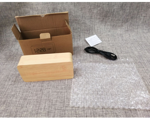 New Material MDF Voice Control AAA Battery and USB Charger <strong>Digital</strong> <strong>Desk</strong> <strong>Clock</strong> Wood Alarm <strong>Clock</strong> Wooden Led <strong>Digital</strong> Alarm <strong>Clock</strong> - Product Image 6