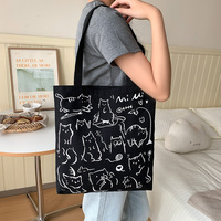 Dames canvas tote tas 2026 nieuw model grote capaciteit handtas studenten boeken tas werk pendelen schoudertas met ritssluiting