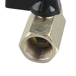 บอลวาล์วผลิตในจีน G1/8-G1/2 ได้รับการรับรองอย่างเต็มที่ บอลวาล์วแบบเกลียวในและเกลียวนอก ก้านสั้น - Product Image 5