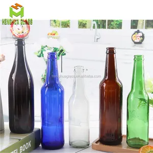 Tùy Chỉnh Hổ Phách Rõ Ràng Màu Xanh Lá Cây Cobalt Màu Xanh Thủy Tinh Bia Chai 250Ml 330Ml 500Ml 650Ml <span class=keywords><strong>750Ml</strong></span> 1000Ml Bia Thủy Tinh Container Chai - Product Image 1