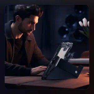 Nillkin pour Apple <span class=keywords><strong>iPad</strong></span> Pro 11 13 2024 étui armure pare-chocs en cuir réveil automatique Flip Slide caméra protecteur couverture arrière lentille stylo tenir - Product Image 2