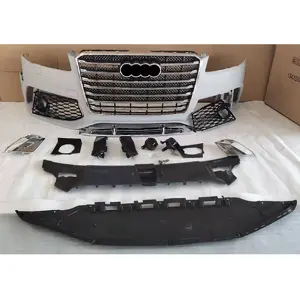 Hot Selling Front Bumpers Plastic Body Kit Complete with Grilles for Audi D4 A8 A8L 2011-2018 Carton Box 1 Sets S8 2012 100% Fit