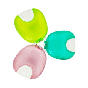 Tragbare kiefer ortho pä dische Aufbewahrung koffer Dental Retainer Cases Mehrfarbige unsichtbare Zahnspangen Box Dental Mundschutz koffer