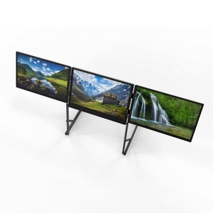 Tiga layar Monitor TriCreate Lite 14 inci Quad layar Extender IPS tipe-c koneksi Laptop lipat tiga layar - Product Image 2