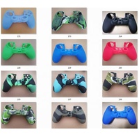 SYYTECH Housse de protection en silicone souple de couleur camouflage pour manette PS4