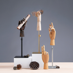<span class=keywords><strong>Maniquí</strong></span> de Mano <span class=keywords><strong>Articulado</strong></span> de Madera de Alta Calidad, Modelo de Mano de Madera con Articulaciones Flexibles <span class=keywords><strong>para</strong></span> Exhibición de Joyería y Dibujo Artístico - Product Image 2