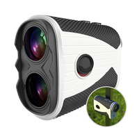 Télémètre laser numérique rechargeable pour la chasse et le golf, avec support magnétique, portée 600 m, grossissement 6x, 7,250 g