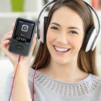 CRYLIY Music Player Neues Design 1,44 Zoll 128GB TF-Karten erweiterung 32GB MP3-Player
