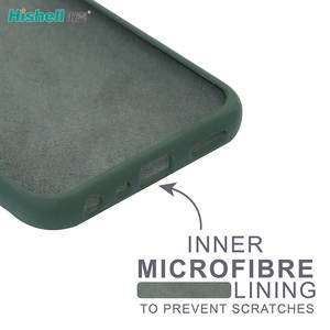 Nouvelle coque de téléphone en Silicone liquide de couleur personnalisée couverture antichoc souple pour <span class=keywords><strong>Realme</strong></span> <span class=keywords><strong>Narzo</strong></span> 50 vert foncé - Product Image 3